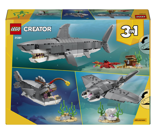 LEGO CREATOR 31381 Groźny rekin i skrzynia ze skarbem - 1473430 - zdjęcie 13